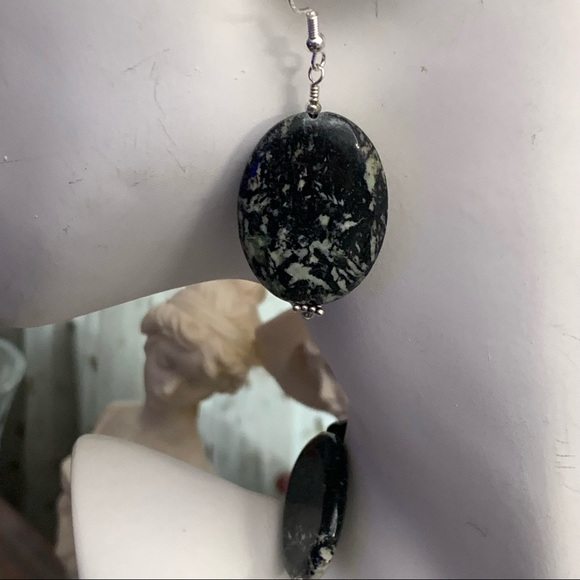 Handcrafted “Hint of Mint” Stone & Sterling Necklace & Earring Set - Picture 13 of 14